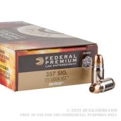 1000 Rounds of .357 SIG Ammo by Federal - 125gr JHP