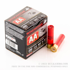 25 Rounds of 28ga Ammo by Winchester AA - 3/4 ounce #8 1/2 shot