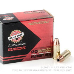 20 Rounds of 9mm Luger Ammo by Black Hills Ammunition - +P 115gr JHP