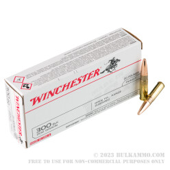 200 Rounds of .300 AAC Blackout Ammo by Winchester Subsonic - 200gr Open Tip