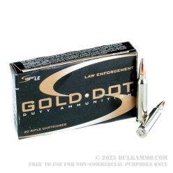 500 Rounds of .223 Rem Ammo by Speer Gold Dot - 75gr SP