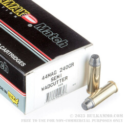 50 Rounds of .44 Mag Ammo by Ultramax - 240gr LSWC