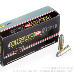 50 Rounds of .44 Mag Ammo by Ultramax - 240gr LSWC