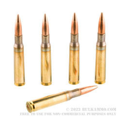 10 Rounds of 50 Cal BMG Ammo Made by PMC - 660 gr FMJBT