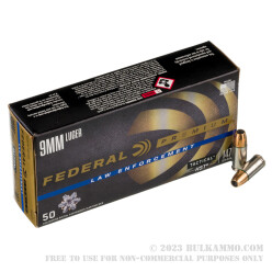 50 Rounds of 9mm LE Ammo by Federal - 147gr HST JHP