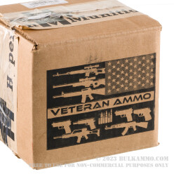 500 Rounds of 9mm Ammo by Veteran Ammo - 115gr FMJ