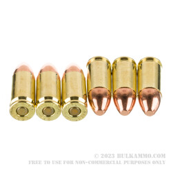 1000 Rounds of 9mm Ammo by Fiocchi - 147gr FMJ