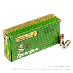 50 Rounds of .45 ACP Ammo by Remington Golden Saber Bonded - 230gr JHP