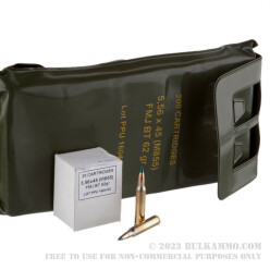1000 Rounds of 5.56x45 M855 Ammo in Battle Packs by Prvi Partizan - 62gr FMJBT