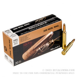 20 Rounds of .300 Win Mag Ammo by Sellier & Bellot - 180gr XRG