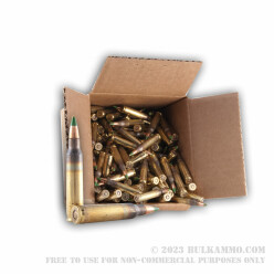 250 Rounds Loose packed of 5.56x45 Ammo by Lake City - 62gr FMJ XM855