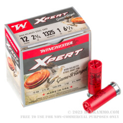 25 Rounds of 12ga Ammo by Winchester Xpert Game & Target - 1 ounce #6 1/2 steel shot