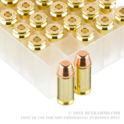 50 Rounds of .40 S&W Ammo by Fiocchi - 170gr FMJ