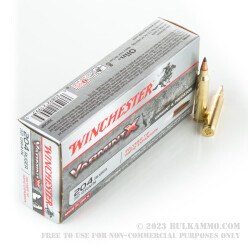 20 Rounds of .204 Ruger Ammo by Winchester - 32 gr Polymer Tip