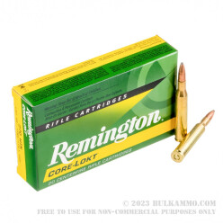 20 Rounds of .270 Win Ammo by Remington - 130gr PSP