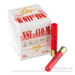 250 Rounds of .410 Ammo by NobelSport - 11/16 ounce #4 shot