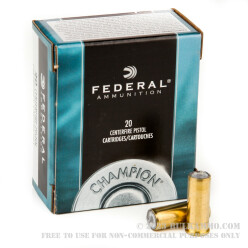 20 Rounds of .32S&W Long Ammo by Federal - 98gr Lead Wadcutter