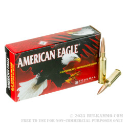 20 Rounds of 6.5 mm Creedmoor Ammo by Federal American Eagle - 140gr OTM