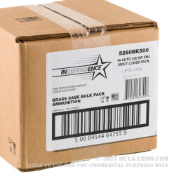 500 Rounds of .45 ACP Ammo by Independence - 230gr FMJ