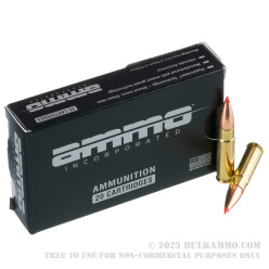 20 Rounds of .300 AAC Blackout Ammo by Ammo Inc. - 110gr V-MAX