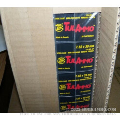 1000 Rounds of 7.62x39mm Ammo by Tula - 124gr HP