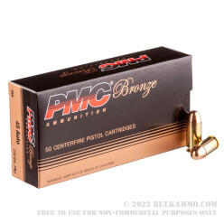 50 Rounds of .45 ACP Ammo by PMC - 230gr FMJ