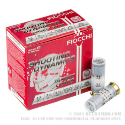 250 Rounds of 12ga Ammo by Fiocchi Shooting Dynamics - 1-1/8 ounce #7 1/2 shot