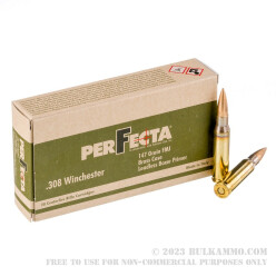 400 Rounds of .308 Win Ammo by Fiocchi PerFecta - 147gr FMJ