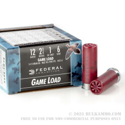 250 Rounds of 12ga Ammo by Federal - 1 ounce #6 shot