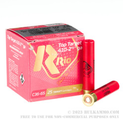 25 Rounds of .410 2-1/2" Ammo by Rio Ammunition - 1/2 oz - #7 1/2 shot