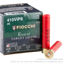 25 Rounds of .410 Ammo by Fiocchi -  #8 shot