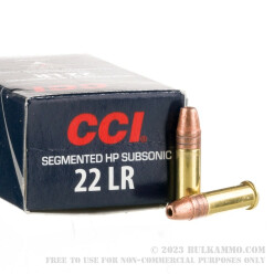 50 Rounds of .22 LR Ammo by CCI - 40gr CPHP