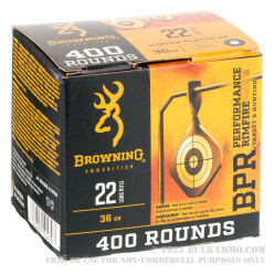 400 Rounds of .22 LR Ammo by Browning - 36gr CPHP
