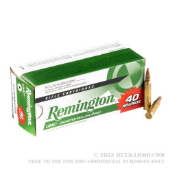 400 Rounds of .223 Ammo by Remington UMC - 45gr JHP