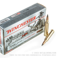 20 Rounds of 7mm Rem Mag Ammo by Winchester Deer Season XP - 140gr Extreme Point