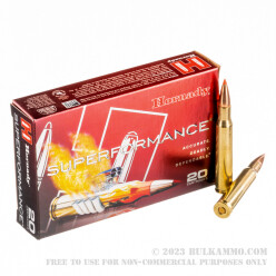 20 Rounds of 30-06 Springfield Ammo by Hornady - 180gr SST