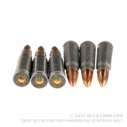 20 Rounds of 7.62x39mm Ammo by Wolf Polyformance - 122gr FMJ