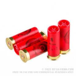 25 Rounds of 12ga Ammo by Estate Cartridge - 1 ounce #8 shot