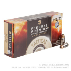 50 Rounds of .357 SIG Ammo by Federal LE - 125gr JHP HST