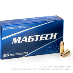 50 Rounds of 9mm Ammo by Magtech - 115gr +P+ JHP
