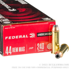 50 Rounds of .44 Mag Ammo by Federal - 240gr JHP