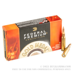 500 Rounds of 7.62x51mm Ammo by Federal Gold Medal - 175gr HPBT
