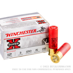 150 Rounds of 12ga Ammo by Winchester Super-X - 00 Buck