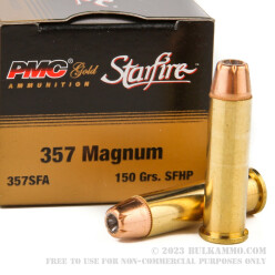 20 Rounds of .357 Mag Ammo by PMC Starfire - 150gr JHP