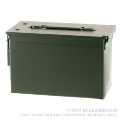1 Brand New Mil-Spec .50 Cal M2A1 Green Ammo Can