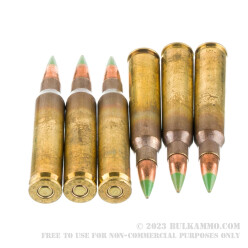 30 Rounds of 5.56x45 Ammo by Winchester - 62gr FMJ M855 on Stripper Clips With Loader