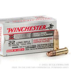 50 Rounds of .22 LR Ammo by Winchester Super-X - 40gr LRN