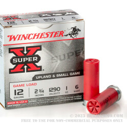 25 Rounds of 12ga Ammo by Winchester - 1 ounce #6 lead shot