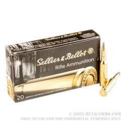 200 Rounds of 6.5 Creedmoor Ammo by Sellier & Bellot - 131gr SP
