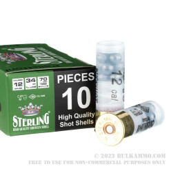 200 Rounds of 12ga Ammo by Sterling - 1-3/16 ounce 00 buck